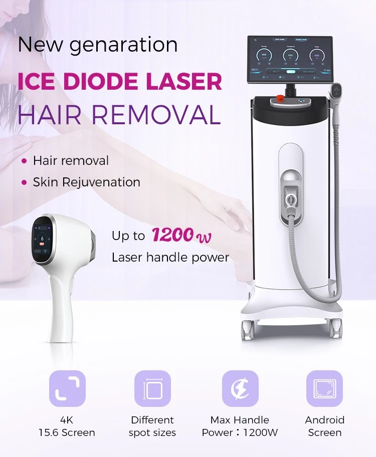 New genaration ice diode laser hair removal machine 1200W